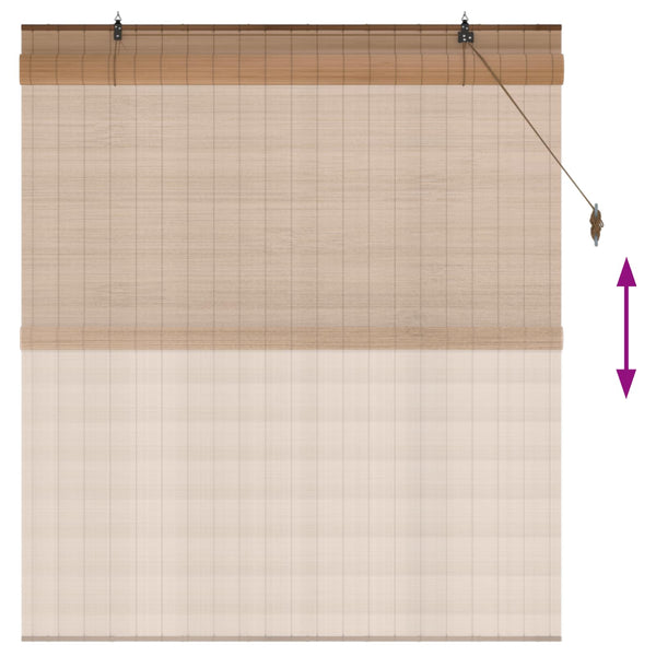 Rullaverho Ruskea 130 x 160 cm Bambu