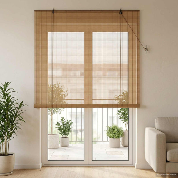 Rullaverho Ruskea 130 x 220 cm Bambu