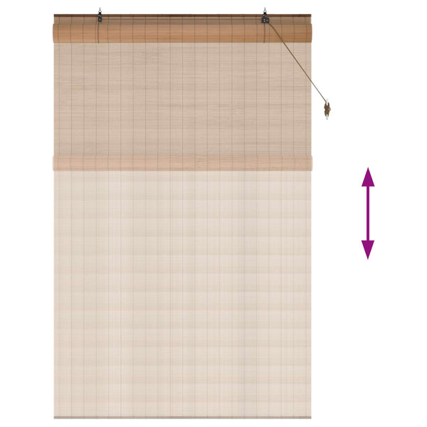 Rullaverho Ruskea 130 x 220 cm Bambu