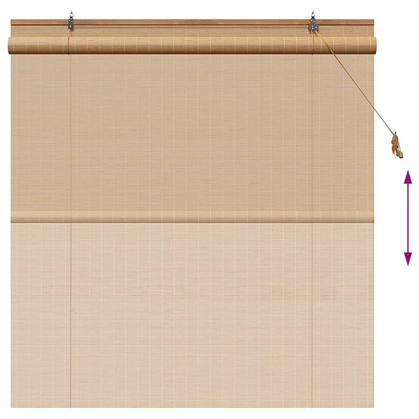 Rullaverho Ruskea 130 x 160 cm Bambu