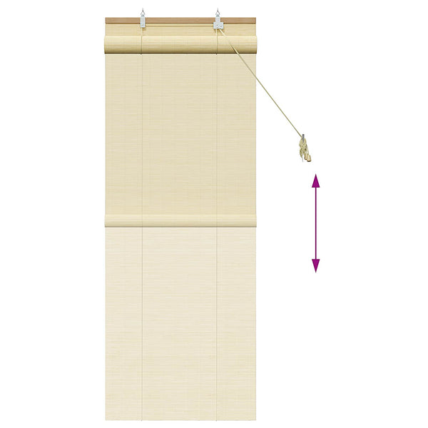 Rullaverho Luonnollinen 40 x 160 cm Bambu