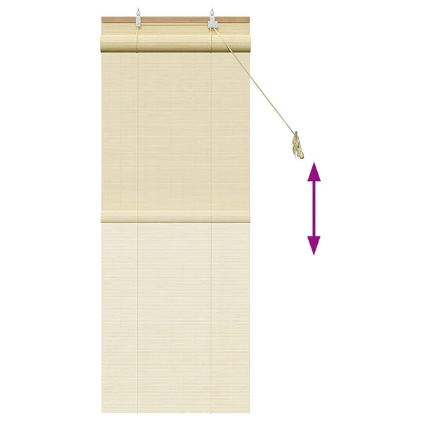 Rullaverho Luonnollinen 50 x 160 cm Bambu
