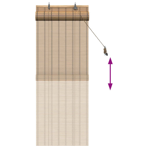 Rullaverho Luonto 70 x 160 cm Bambu