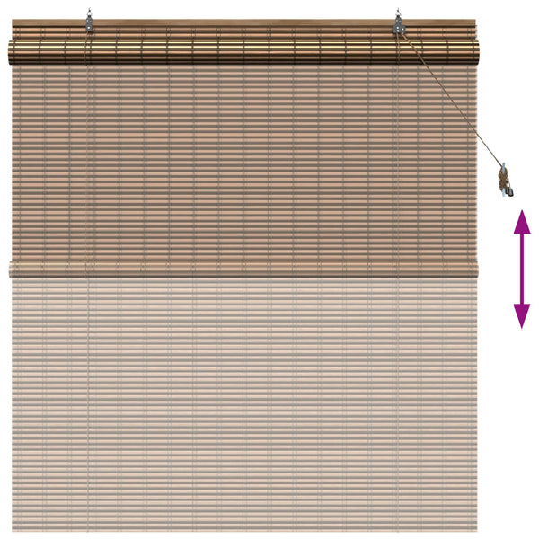 Rullaverho Ruskea 130 x 160 cm Bambu