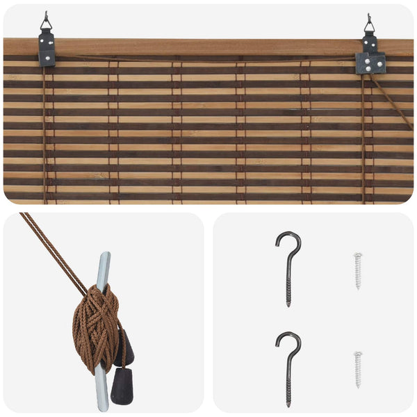 Rullaverho Ruskea 160 x 220 cm Bambu