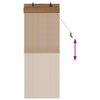 Rullaverho Ruskea 50 x 160 cm Bambu