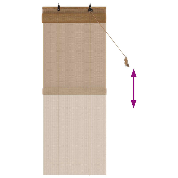 Rullaverho Ruskea 70 x 160 cm Bambu