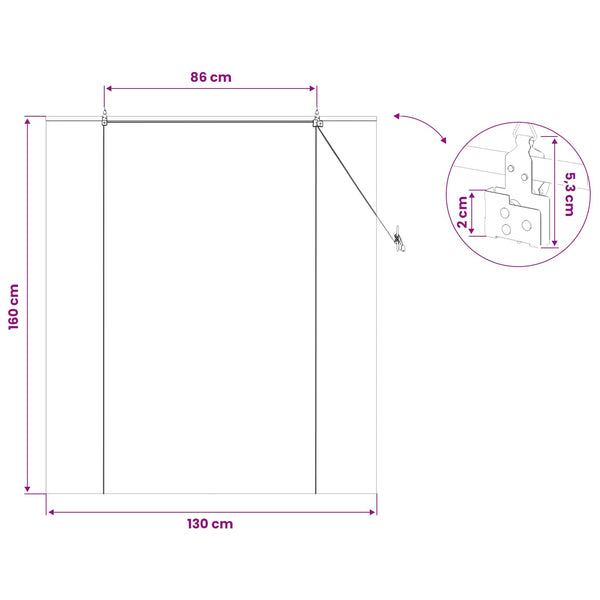 Rullaverho Ruskea 130 x 160 cm Bambu