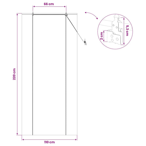 Rullaverho Ruskea 110 x 220 cm Bambu