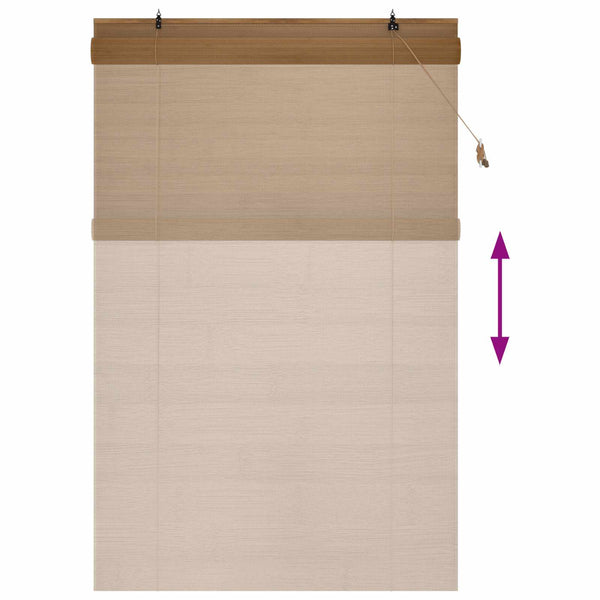 Rullaverho Ruskea 140 x 220 cm Bambu