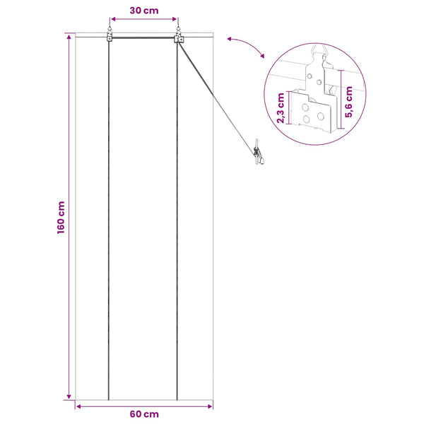 Rullaverho Luonnollinen 60 x 160 cm Bambu