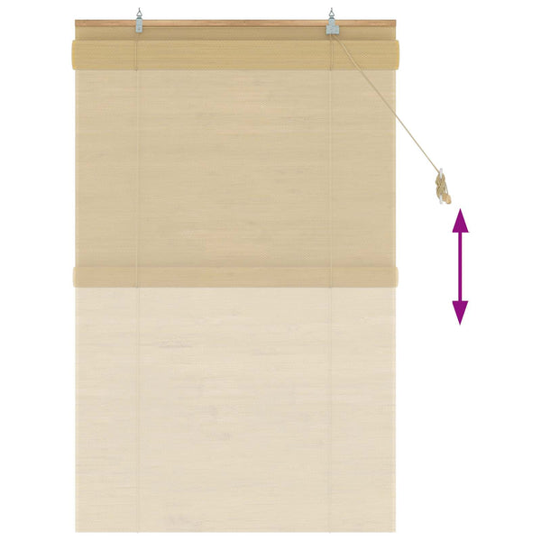 Rullaverho Luonnollinen 120 x 160 cm Bambu