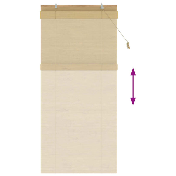 Rullaverho Luonnollinen 120 x 220 cm Bambu