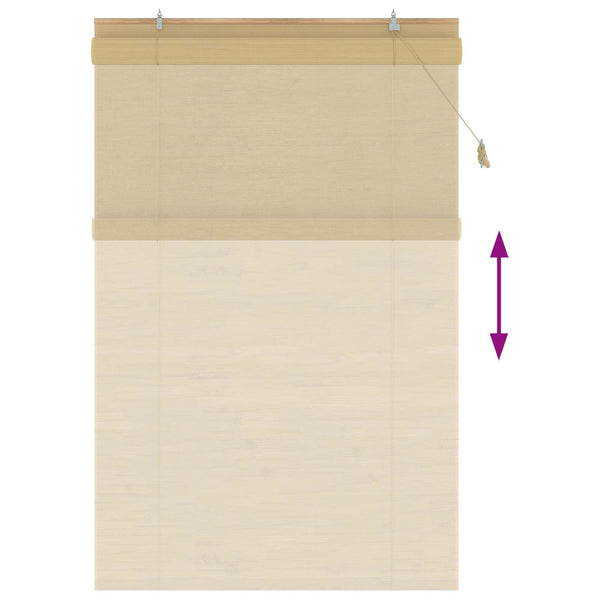 Rullaverho Luonnollinen 160 x 220 cm Bambu