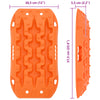 Liukuestelevy 2 kpl Oranssi 57,5x30,5x5,5 cm Vahvistettu nailon