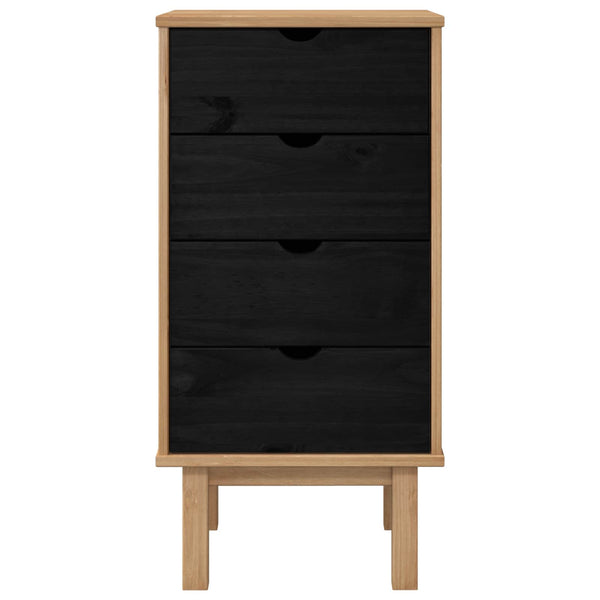 Laukkaava OTTA Musta 45 x 39 x 90 cm Täysi mänty