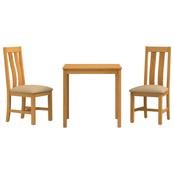 Ruokailuryhmä 3 kpl Beige Mäntypuu