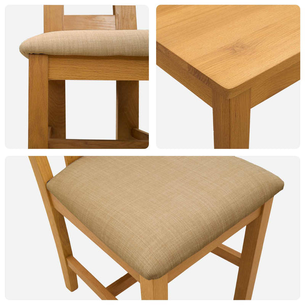 Ruokailuryhmä 5 kpl Beige Mäntypuu