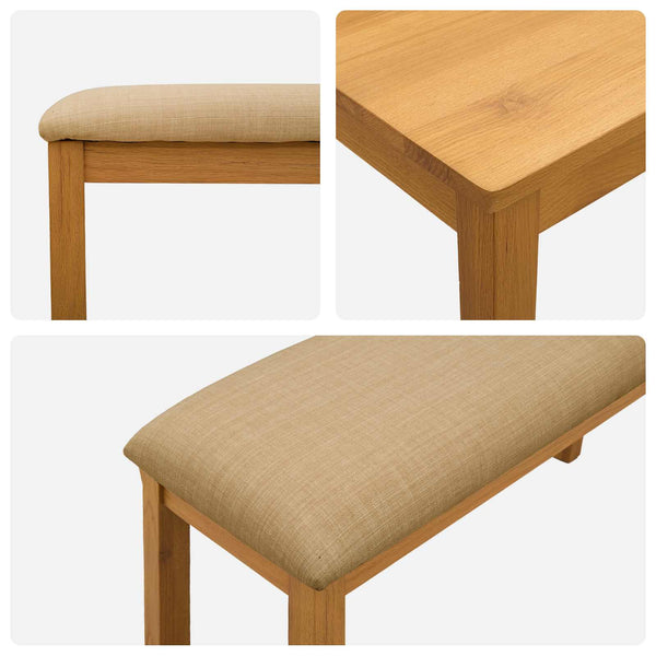 Ruokailuryhmä 3 kpl Beige Mäntypuu
