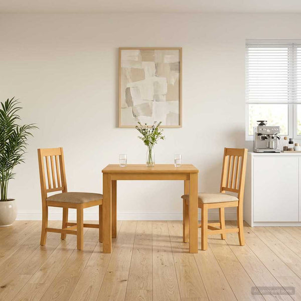 Ruokailuryhmä 3 kpl Beige Mäntypuu