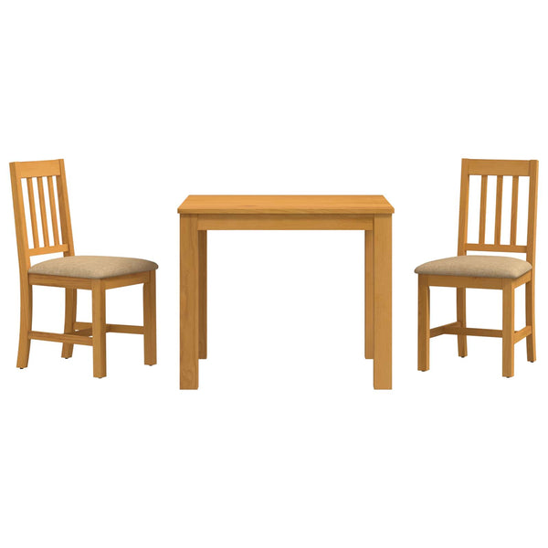 Ruokailuryhmä 3 kpl Beige Mäntypuu
