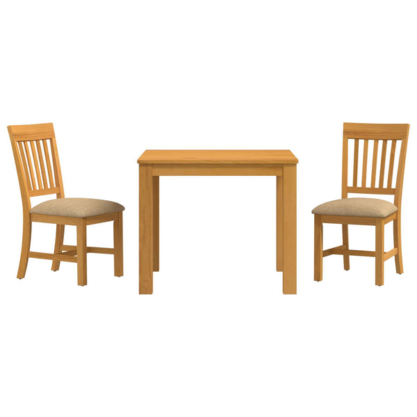 Ruokailuryhmä 3 kpl Beige Mäntypuu