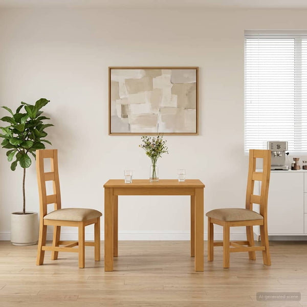 Ruokailuryhmä 3 kpl Beige Mäntypuu