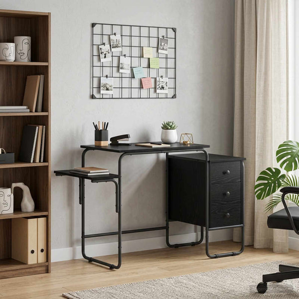 Pöytä säilytyksellä Musta tammi 120 x 50 x 75 cm