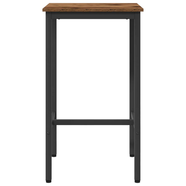 Baaripöytä 52 x 52 x 90 cm Tekninen puu Vanha puu Suorakaide