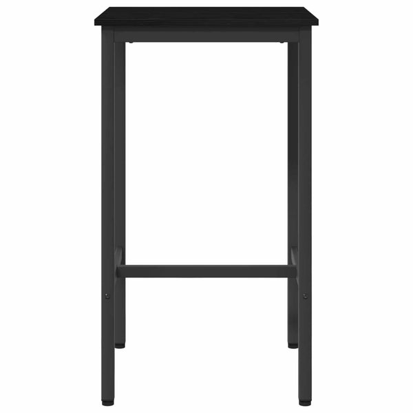 Baaripöytä 52 x 52 x 110 cm Tekninen puu Musta tammi Suorakaide
