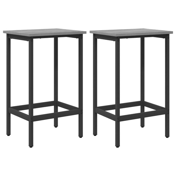 Baarijakkara 2 kpl Harmaa Sonoma 40 x 32 x 74 cm Tekninen puu