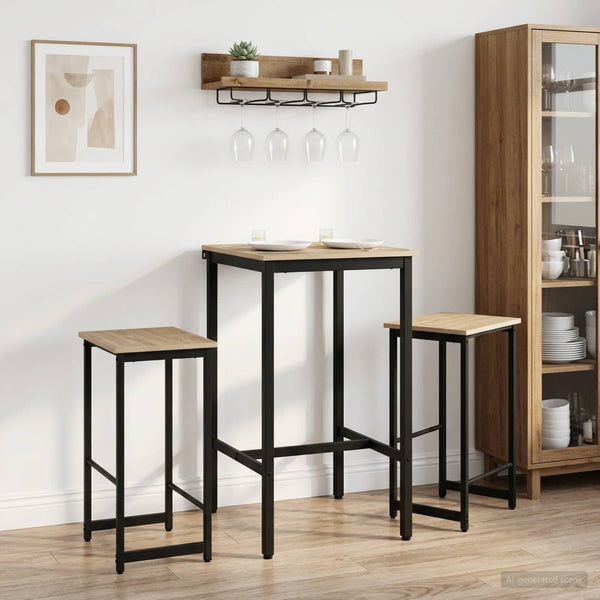 Baarijakkara 2 kpl Sonoma-tammi 40 x 32 x 64 cm Tekninen puu