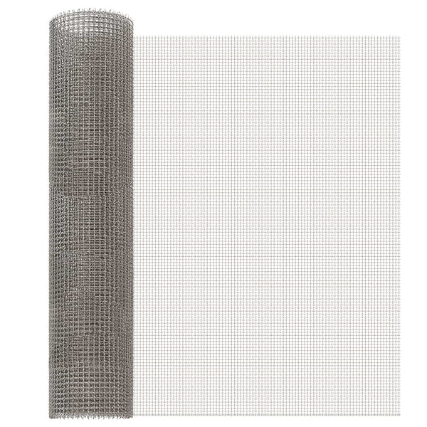 Verkkoruudun 60 x 500 cm 3 Mesh Ruostumaton teräs 201 Hopea