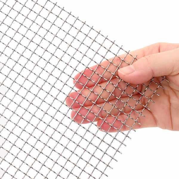 Verkkoruudun 80 x 500 cm 3 Mesh Ruostumaton teräs 201 Hopea
