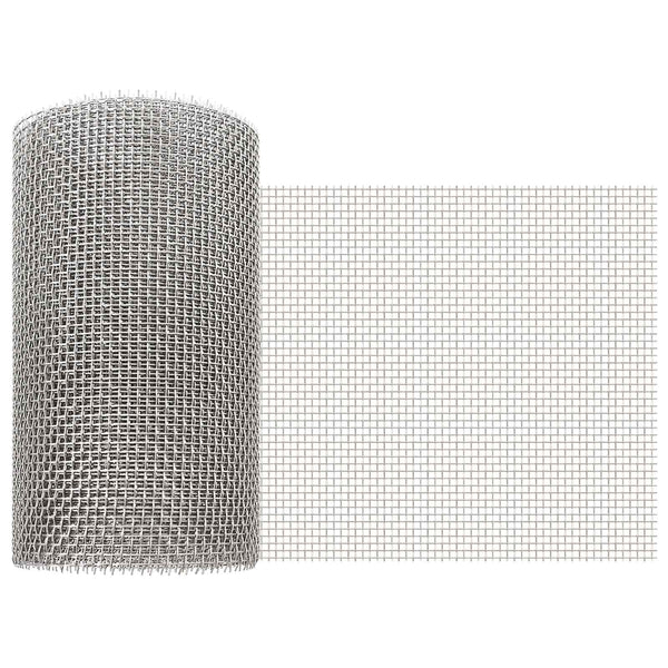 Verkkoruudun 20 x 200 cm 6 Mesh Ruostumaton teräs 201 Hopea