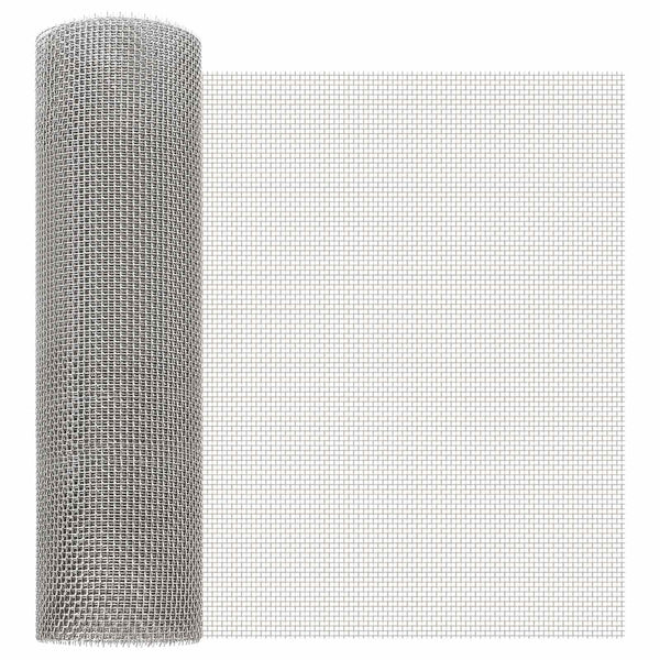 Verkkoruudun 40 x 1000 cm 6 Mesh Ruostumaton teräs 201 Hopea