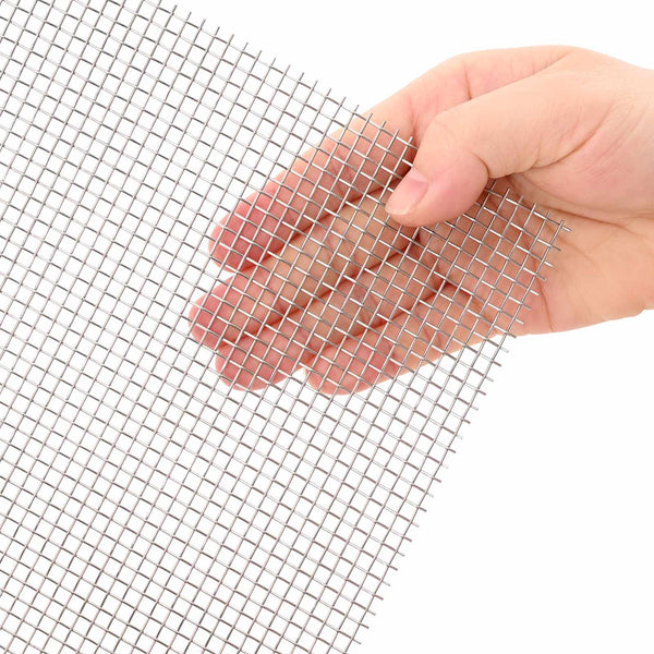 Verkkoruudun 60 x 500 cm 6 Mesh Ruostumaton teräs 201 Hopea