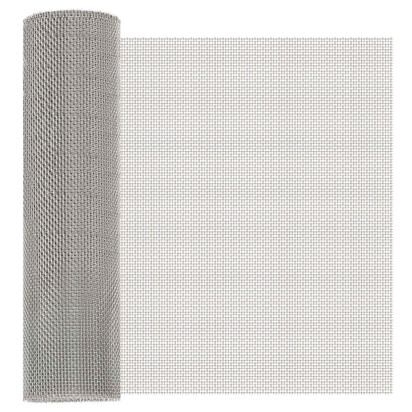 Verkkoruudun 40 x 500 cm 8 Mesh Ruostumaton teräs 201 Hopea