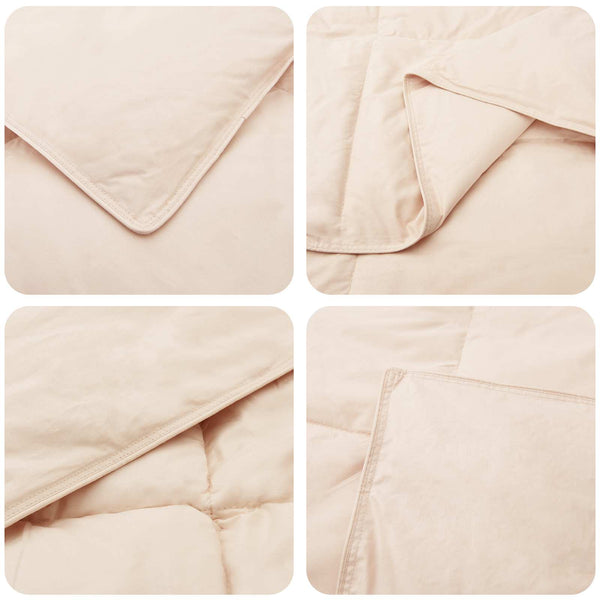 Kesäpeitto Beige 135 x 200 cm 100% Luonnollinen Kapok