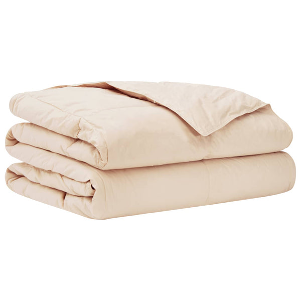 Kesäpeitto Beige 240 x 260 cm 100% Luonnollinen Kapok