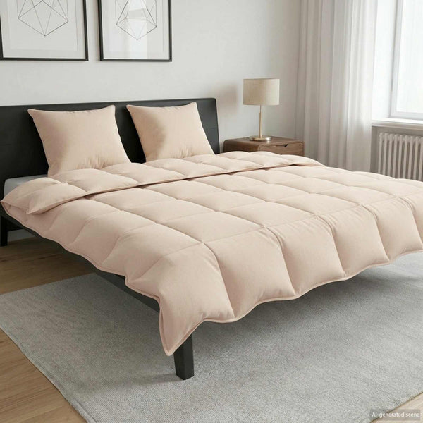 Talvilakana Beige 260 x 220 cm 100% Luonnollinen Kapok
