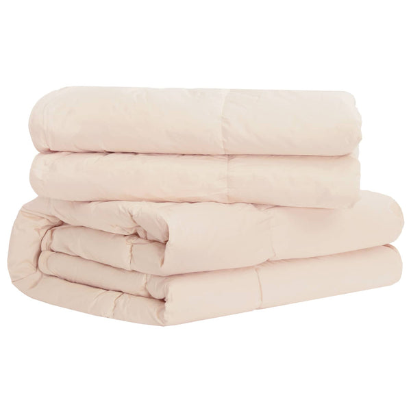 Peitto 140 x 220 cm Kaikki vuodenajat Kapok Kuitu Beige