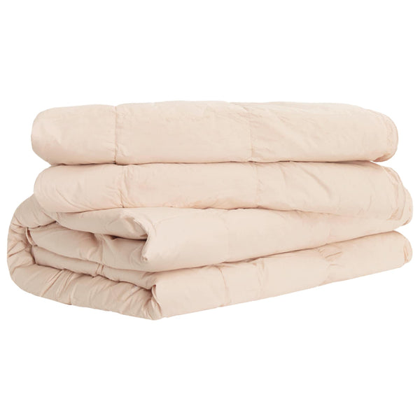 Peitto 240 x 260 cm Kaikki vuodenajat Kapok Kuitu Beige