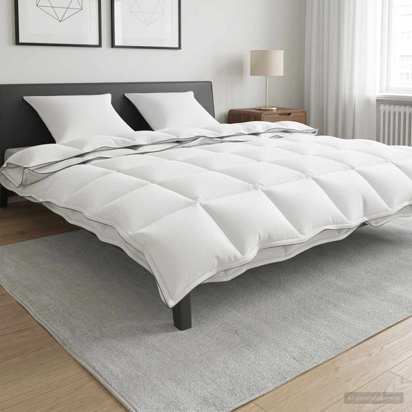 Peitto 200 x 200 cm 100% Puuvillaa valkoinen