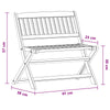 Lasten penkki 1 -Seater 61 x 38 x 57 cm Tiheä Eukalyptuspuu