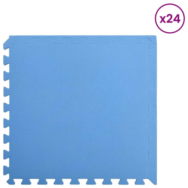 Uima-allas maamatto 24 kpl Sininen 8,64 ㎡ EVA-vaahtoa