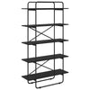 Kirjahylly 5 tasoa 100 x 35 x 175,5 cm Tekninen puu Musta tammi