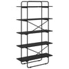 Kirjahylly 5 tasoa 100 x 35 x 175,5 cm Tekninen puu Musta tammi