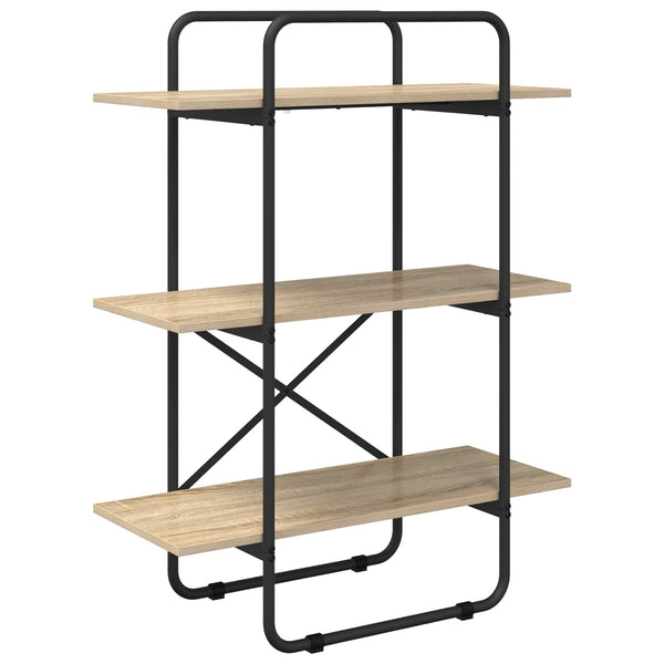 Kirjahylly 3 tasoa 80 x 35 x 105 cm PB Sonoma-tammi