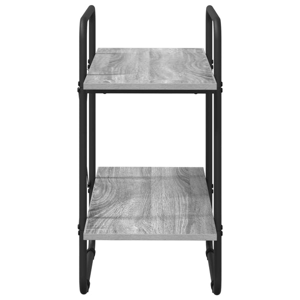 Kirjahylly 2 tasoa 60 x 35 x 70 cm PB Harmaa Sonoma